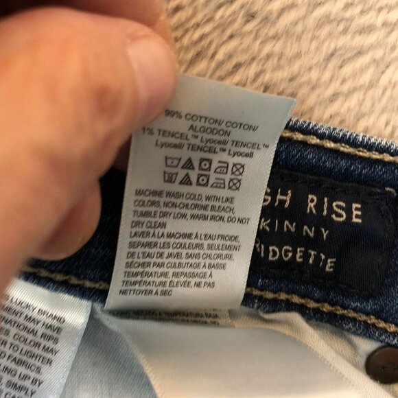 Lucky Brand Womens Jeans Size 10/30 High-Rise Skinny Bridgette Button Fly Blue - Picture 12 of 16